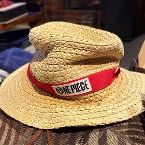 One Piece Luffy Straw Hat- one size